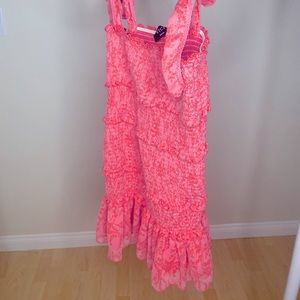 Vici mini pink ruffle dress